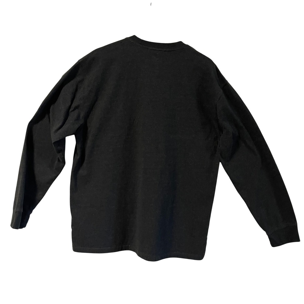 Woolrich Green Label Mens Long Sleeve Pocket T-Shirt Charcoal Gray Large L - Picture 2 of 6
